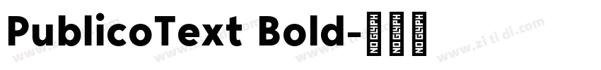 PublicoText Bold字体转换